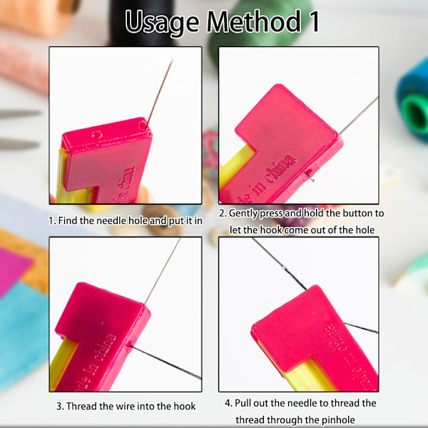 Automatic Needle Threader for Hand Sewing & Cross Stitch, Universal Compatibility Across Various Sewing Machines (3)
