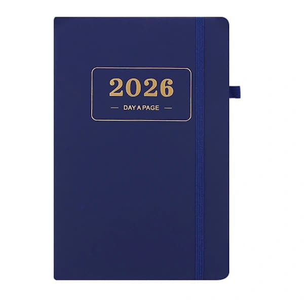 2026 Daglig Planlægger – 2026 Voksen Agenda – 1 Dag pr. Side – 365 Dages Planlægger & Notesbog – 14.0*20.8cm – Blå