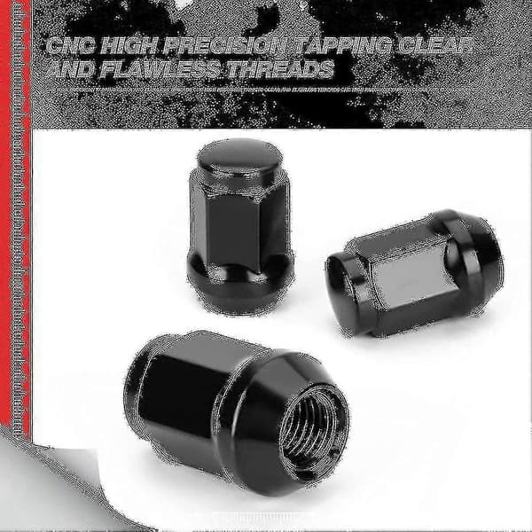 24st 14x1,5 hjulmutter stängd ände Bulge Acorn Cone hjulmuttrar för 2007-2022 Cruiser, 2001-2007 Sequoia Bla