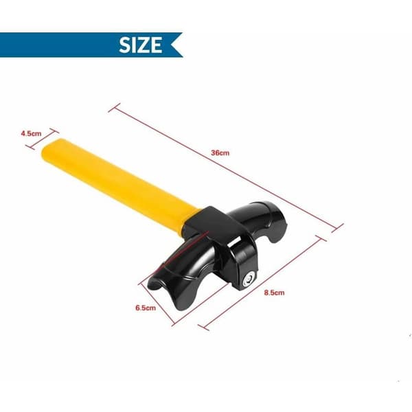 Car Lock, Steering Wheel Lock Blocking Device, T-shaped Steering Wheel Lock for Car Universal Steering Wheel