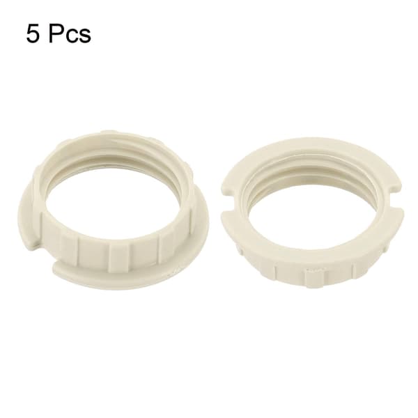 G9 Lampshade Rings Adapter Reducer Ring Lamp Holder Lamp Replacement for Chandeliers White 5-pack