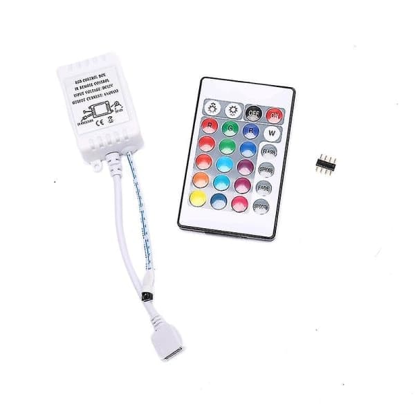 LED RGB Controller 24 Buttons IR Remote Control DC12V Dimmer Control Box for LED Strip