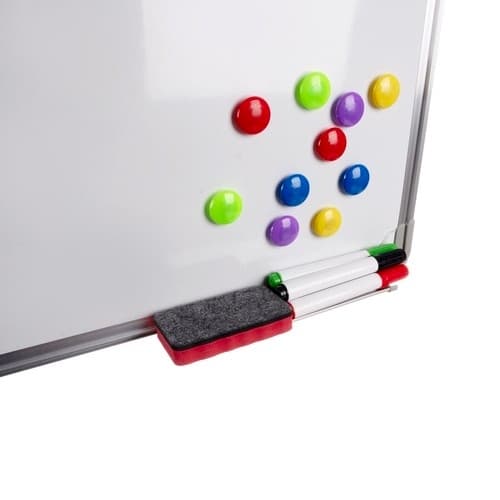 Whiteboard med tilbehør / Whiteboard - 60x90cm Hvit Vit white