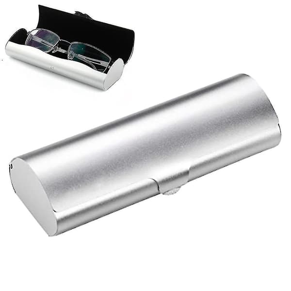 Slankt brilleetui i aluminium - Let og holdbart sølv_yux
