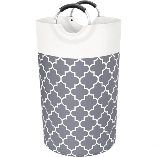 Foldable Laundry Basket - 82L Large Collapsible Laundry Hamper with Strong Handle, Double Layer Strong Fabric Laundry Basket (74x38cm)