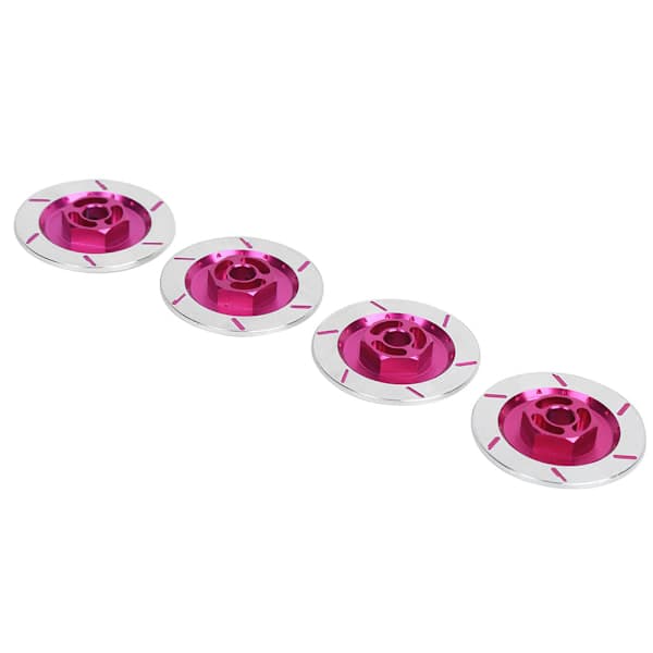 Simulerede bremseskivetilbehør i aluminiumslegering, passer til HSP 94123 1:10 RC Bil, Rosa