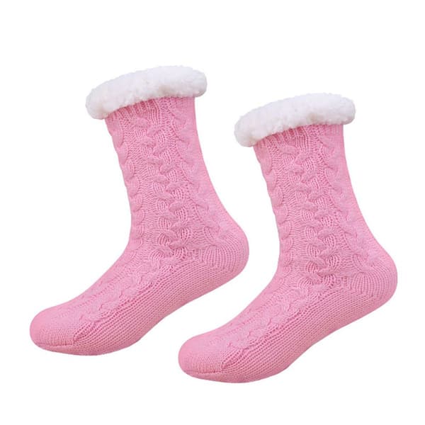 Soft Slippers Socks Soft Cozy Warm Winter Socks Pink KLB