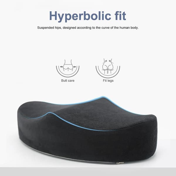 Memory Foam Sittdyna Ergonomisk Stolsdyna Bekväm Hållningsstöd Kudde För Hemmakontor Grå Grey
