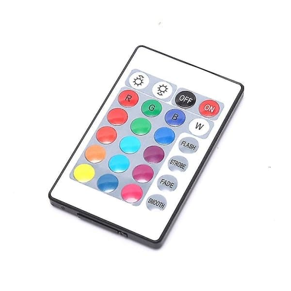 LED RGB-kontroller 24 knapper IR-fjernkontroll DC12V Dimmerkontrollboks for LED-stripe