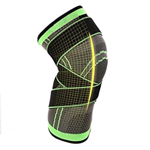 Sport Compression Knee Pads Knee Compression Sleeve for Women Men Grey Green M 35-40CM