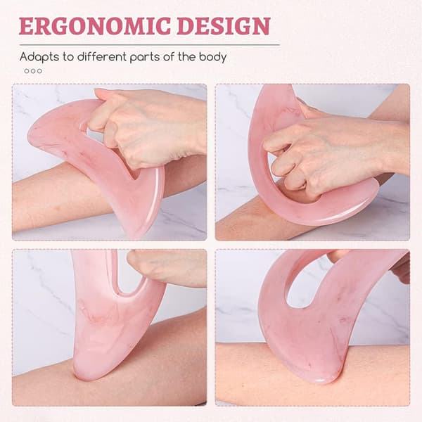 Gua Sha Massage Tool with Resin Handle - Excellent Scraping Tool for