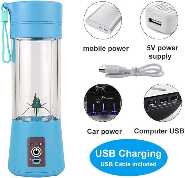 Bærbar Blender Frisk Juice Blender Smoothie Blender USB Oppladbar