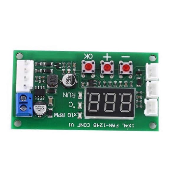 DC 12V 24V 48V 5A 2 3 4-leder PWM Motor Ventilator Hastighedsregulator Temperaturkontrol Støtte EB