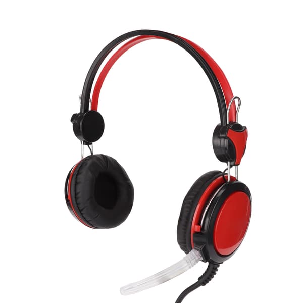 Gaming Headset Støjreducerende Stereo Ergonomiske Kablede Computer Gaming Hovedtelefoner med Mikrofon til PC Rød