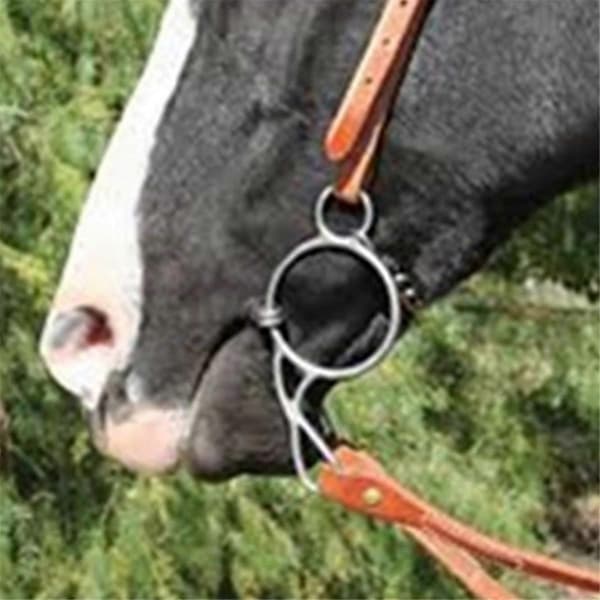 Hestebitt Ring Snaffle Bitt Hestemunnstykke for Ridetrening