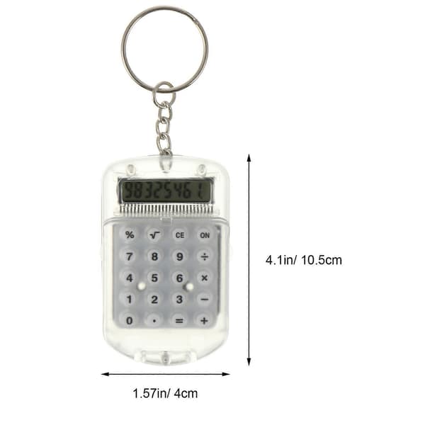 3 kpl Mini elektroninen laskin avaimenperä Pieni taskulaskin avaimenperä