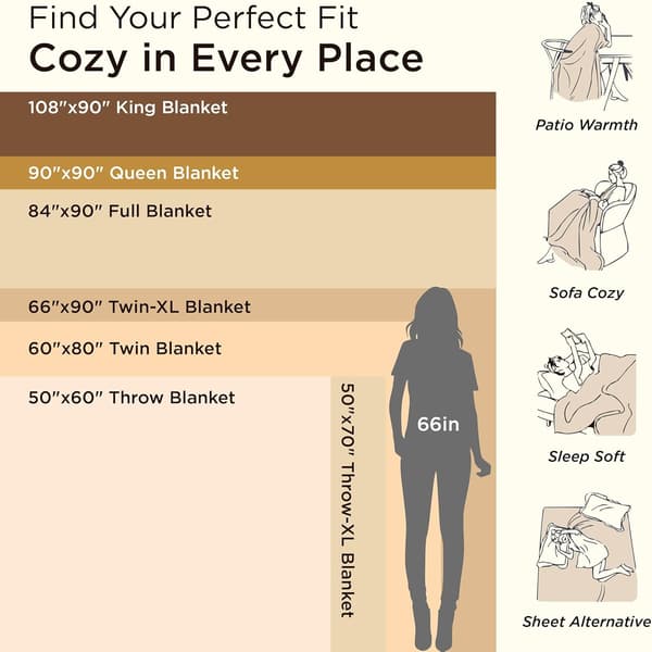 Bedsure Vit Pläd til Sofa - Supersoft Cozy Pled til Kvinder, Sød Lille Fleece Pled til Piger, 50x60 Tommer