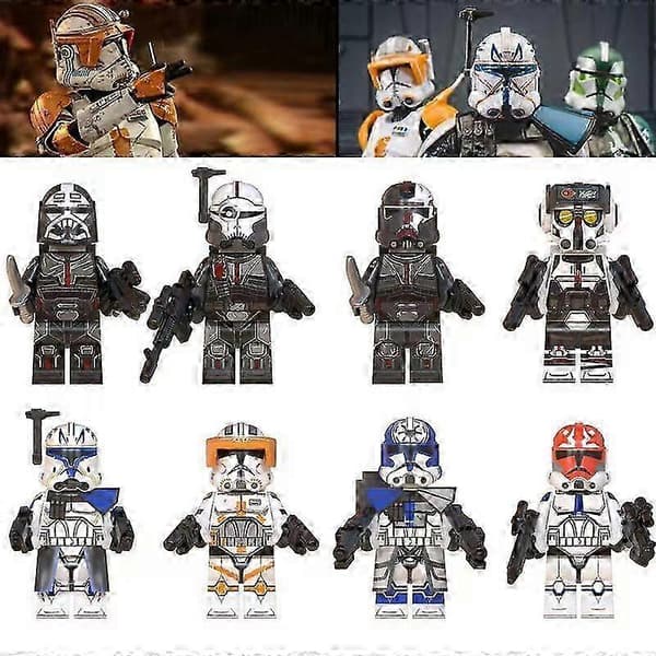 2025 8X Star Wars Bad Batch Rex Cody Jessi -minihahmot