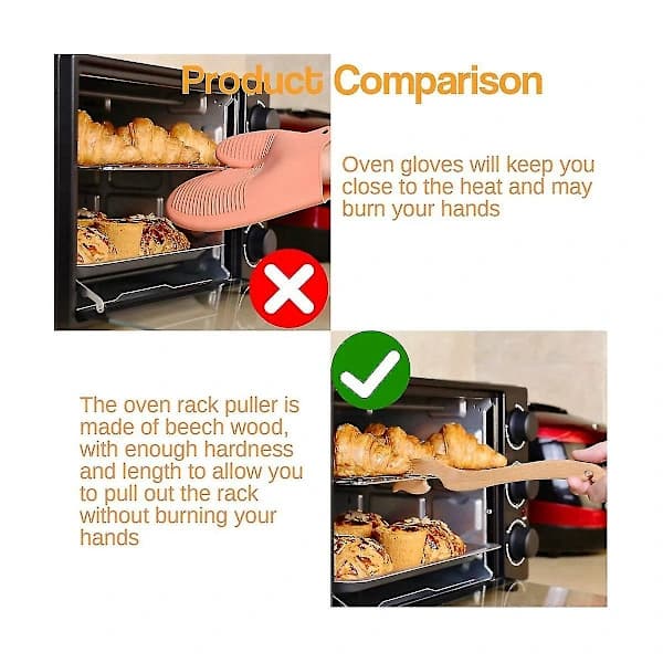 Oven Rack Puller, Oven Accessory is Off and, Rack Hook for Oven Has Sufficient Handle Length
