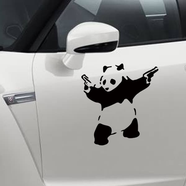Urheilu Panda Tarra 10*10cm, Kung Fu Panda Tarra, Hauska C