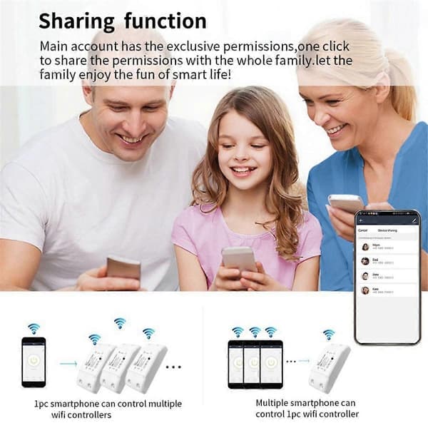 Smart Switch Tuya Smart Home Wifi Switch Mobiltelefon Trådlös Fjärrkontroll Timing Mini Switch Wi