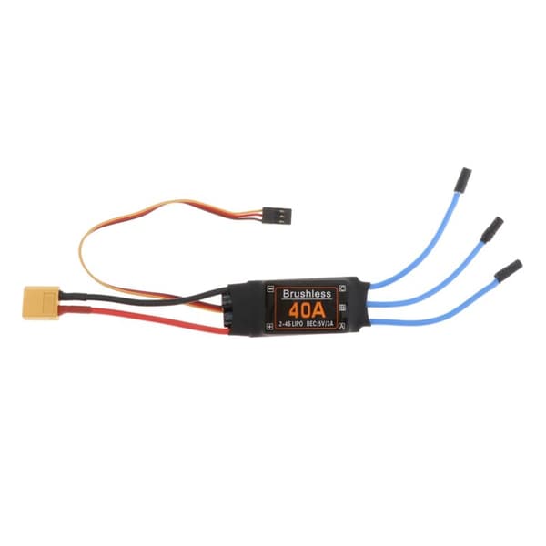 40A børsteløs ESC XT60-kontakt Holdbare RC-komponenter Tilbehør Hastighetsregulator Motor FPV Quadcopter Helikopter