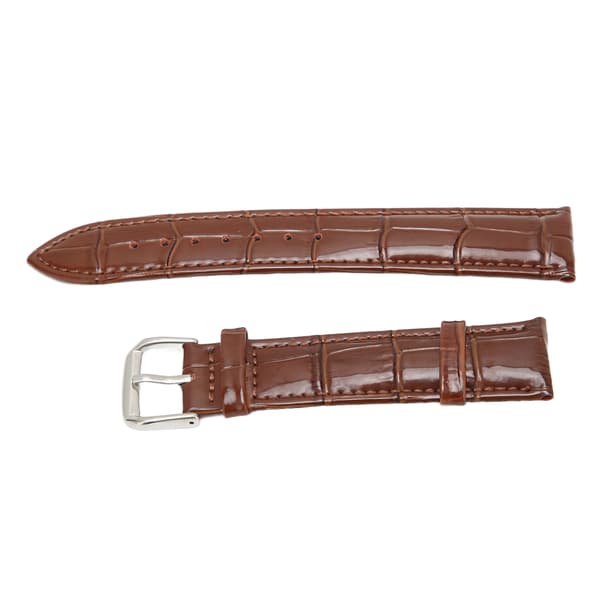 Brown Watch Strap with Pin Buckle in PU Leather, Universal Replacement Watch Strap, Watch Accessories