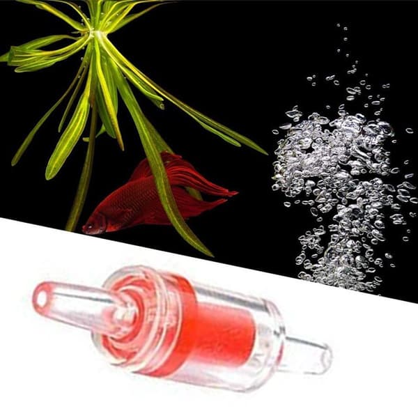 10 st akvarieluftpump backventil röd KLB