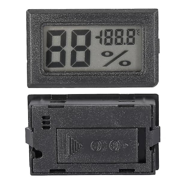 Mini digital termometer hygrometer rosa - Högprecisions hushållstermometer och fuktighetsmätare