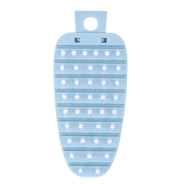 Carrot Shaped Vegetable Brush Potato Scrubber Brush Fruit Cleaner Kitchen Brush Blue