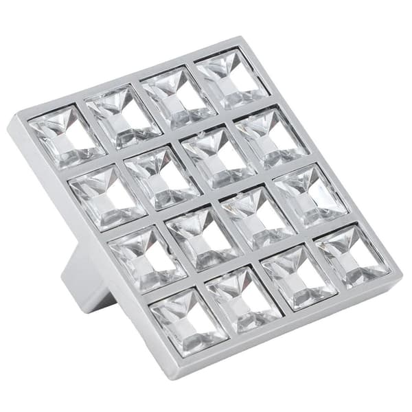 16 Grid Square Crystal Knob for Cabinet, Drawer, Cupboard KLB