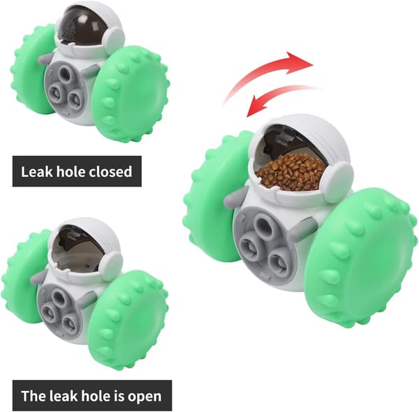 Automatic Slow Feeder Ball for Pets, Interactive Treat Ball for Dogs and Cats
