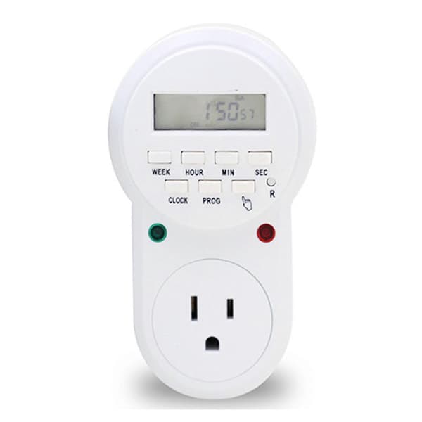 110V US Elektronisk Timeruttak, 7 Dagers Syklisk Uttak med UV Timer
