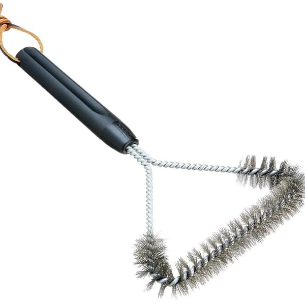 12\" 3-sidet grillbørste sort grillristrenser KLB