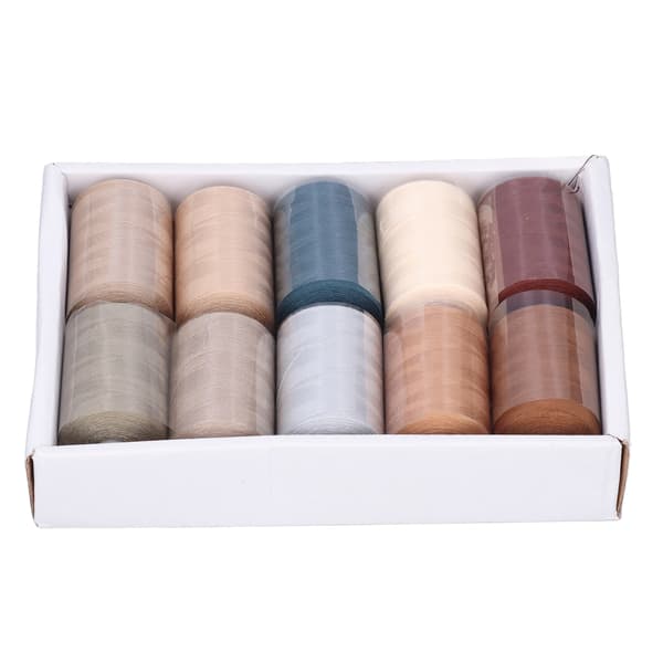 Sewing Machine Thread 10 Colors Gray Series Excellent Tensile Strength Polyester Embroidery Tool