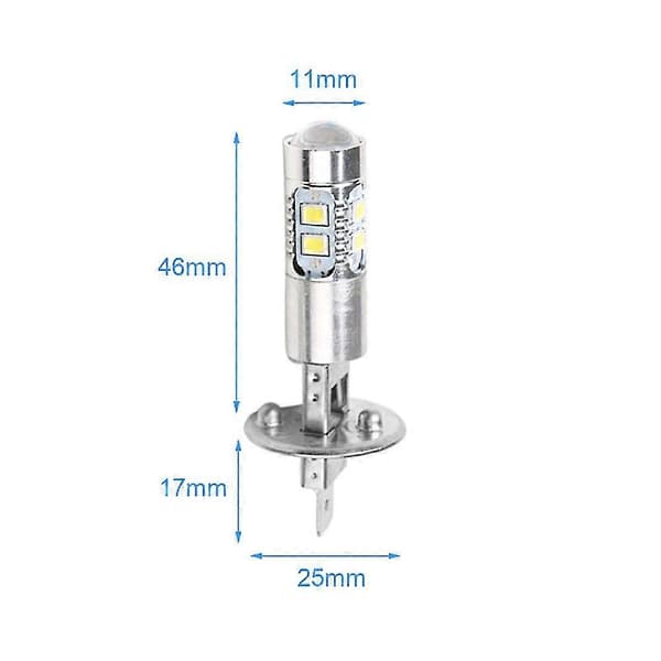 H1 LED Xenon White Canbus Error-Free 6500k Car High Low Headlight Bulbs