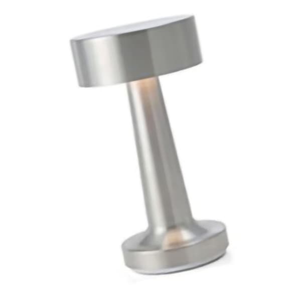 Dumbbell-shaped Table Lamp Retro Design Touch Switch LED Rechargeable Night Light for Nightclubs Parties Silver C Style