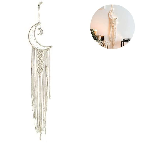 Makrame vægophæng, håndlavet drømmefanger, boho vægophæng, bryllup KLB