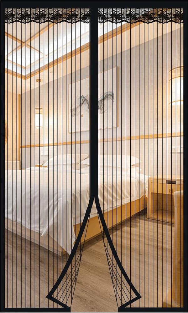 Magnetic Mosquito Net Door - Automatic Closing - Ultra-fine Mesh - Easy Tool-Free Installation - Suitable for Daily Use - 110*220CM