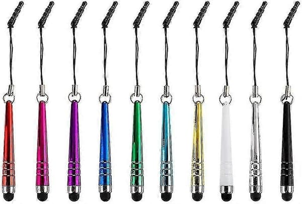 10x Mini Universal Stylus Penn Pekpenna Input Pen Pekpenna For Iphone Ipad Farge Tilfeldig