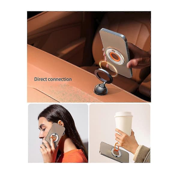 Magnetisk Ringtelefonholder Kickstand Silikonring Magnetisk Telefon Grebholder Stativ Til 15 14 13 12 Pro Max