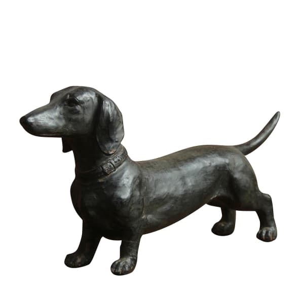 Dachshund Ornament Dachshund Statue Ornament Hund Antikk Samleobjekt