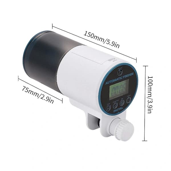 Automatic Fish Feeder for Aquarium, Intelligent Timing Control, Automatic Fish Feeder for Goldfish, Small Feeder, Closed