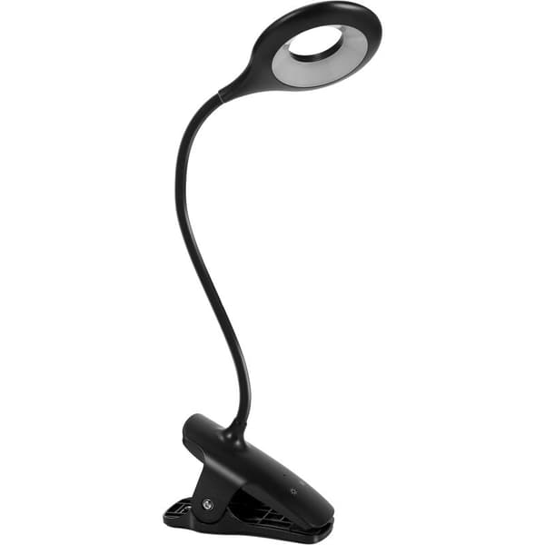 Bedside Clamp Reading Lamp, 36 LED Clip Light, USB Rechargeable Book Light with 5 Color Temperatures, Touch Control