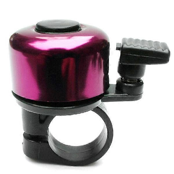 Mini Alloy Bicycle Bell, Single Push Button, Handlebar, Ring Bell, Horn, Bicycle (Purple)