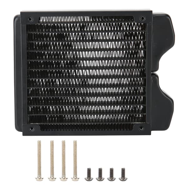 Gevind 12-rørs køleplade vandkølingsradiator til computer / skønhedsinstrument 120mm
