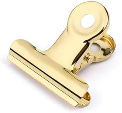 30 st 22 mm ritningsklämmor metalliska guldbokbinderklämmor för