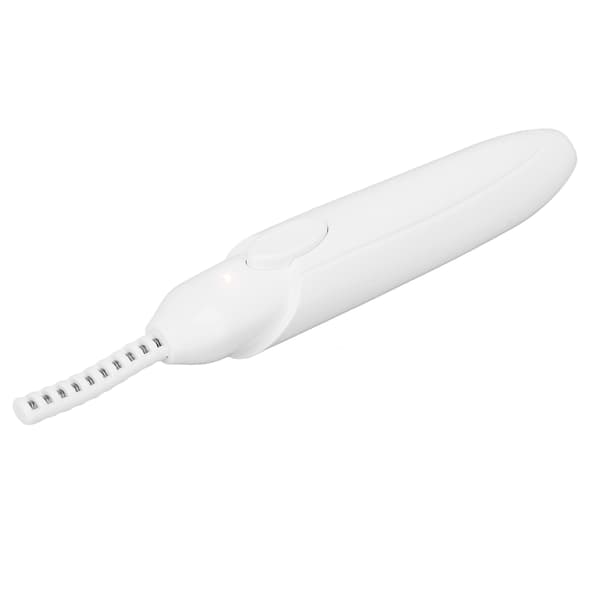 Heated Eyelash Curler Portable Curved Structure 10s Preheating USB Charging 3 Temperature Levels White Eyelash Curler
