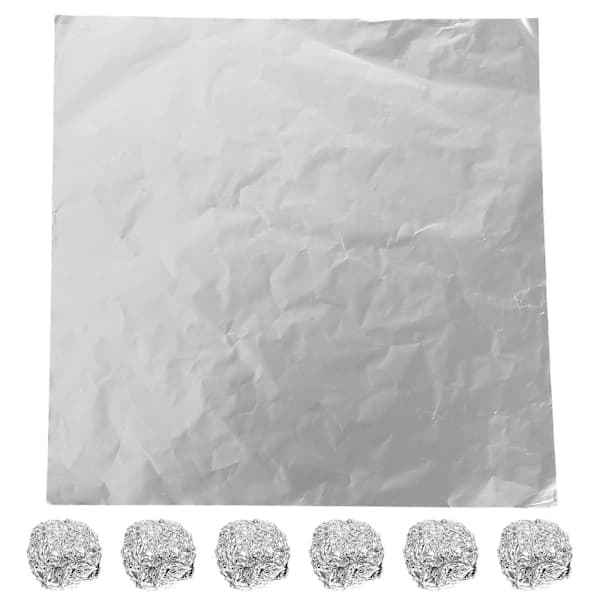 Godispapper Sjokoladegodispapper Sølv 20X20X0.1CM Matpapir 200stk Sølv 20X20X0.1CM