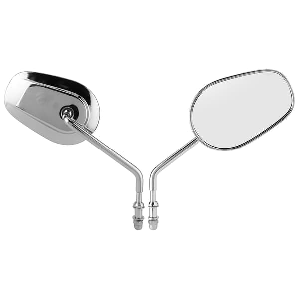 Pair Motorcycle Rearview Mirrors Handle Bar End Mount Fits for Touring Glide 96-17